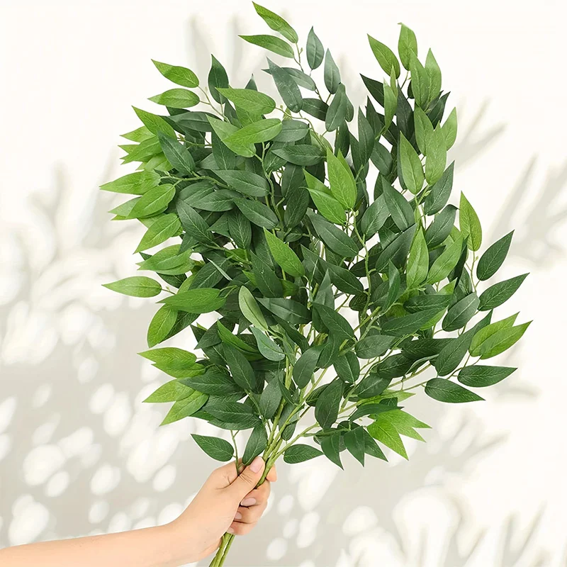 Ruscus Stem Faux - 10PCS Artificial Plants Italian Ruscus Greenery