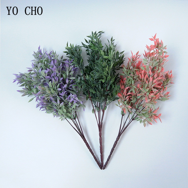 Palm Leaf Dried - YO CHO Artificial Flowers 5forks 33CM