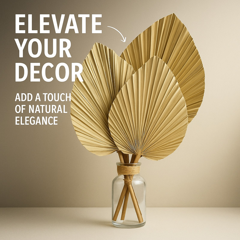 Palm Leaf Dried - Mini Dried Palm Leaves – Tropical