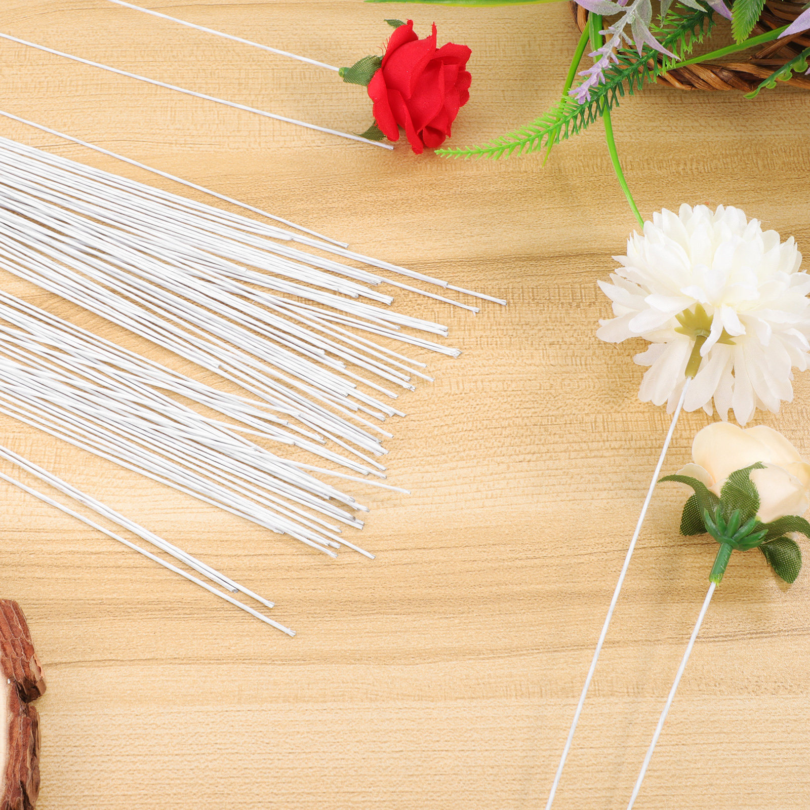 100Pcs Paper Vine Floral Wire  - Wire Stem Florist reseña y precio