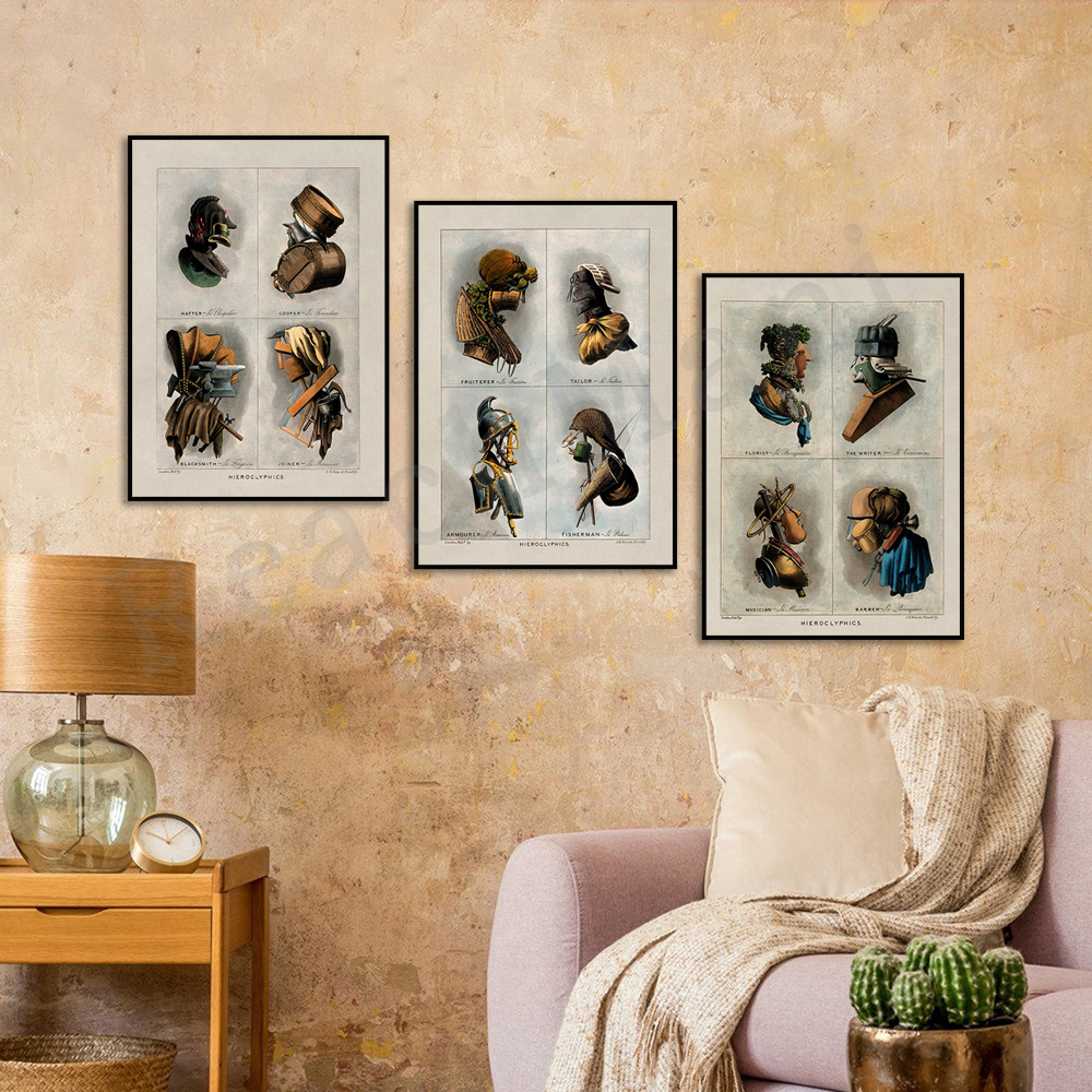 Composite portrait of old job  - Florist Job reseña y precio