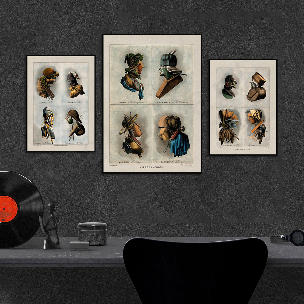 Composite portrait of old job  - Florist Job reseña y precio