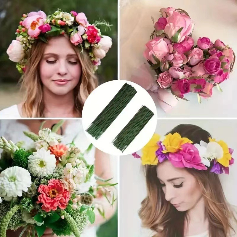 100 Pieces Floral Stem,Artific - Wire Stem Florist reseña y precio