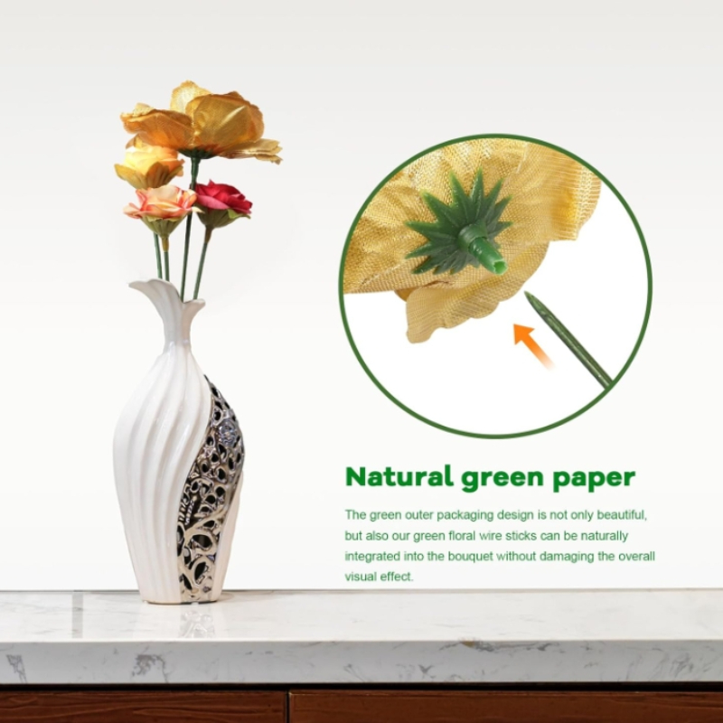100 Pieces Floral Stem,Artific - Wire Stem Florist reseña y precio