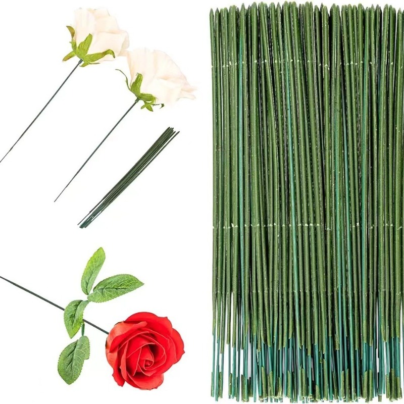 100 Pieces Floral Stem,Artific - Wire Stem Florist reseña y precio