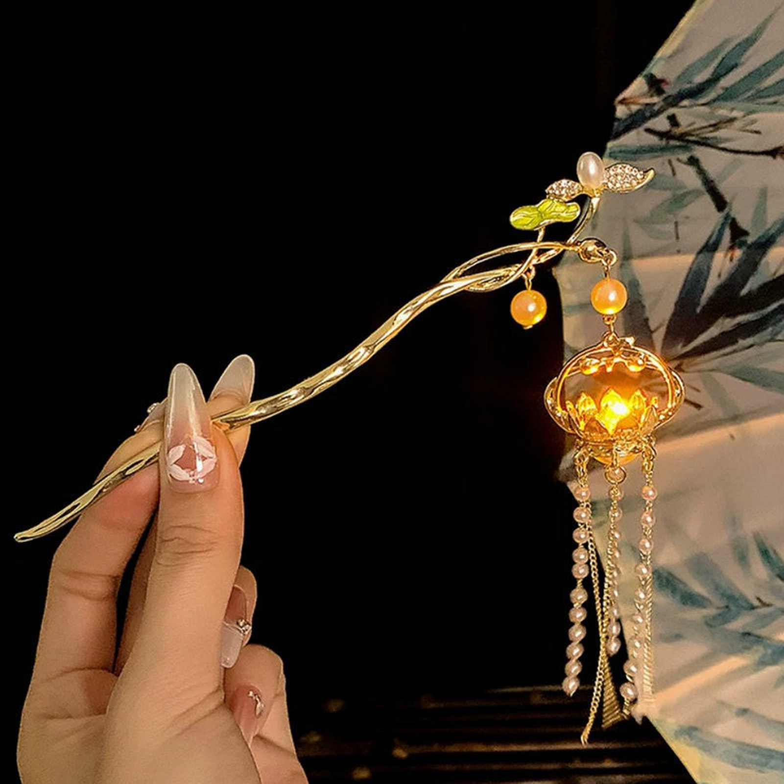 Luminous Flower Hairpin Exquis - Supply Florist reseña y precio