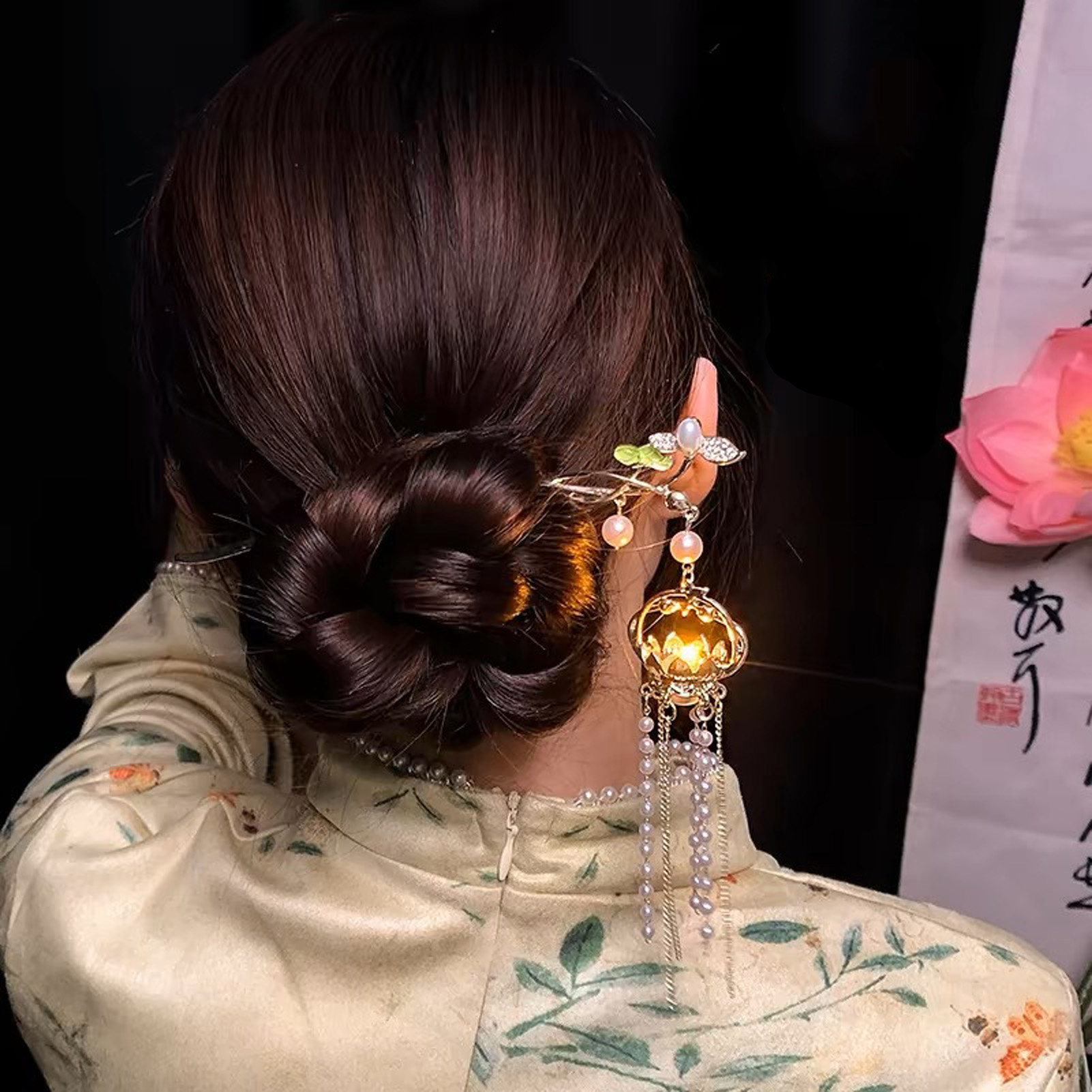 Luminous Flower Hairpin Exquis - Supply Florist reseña y precio