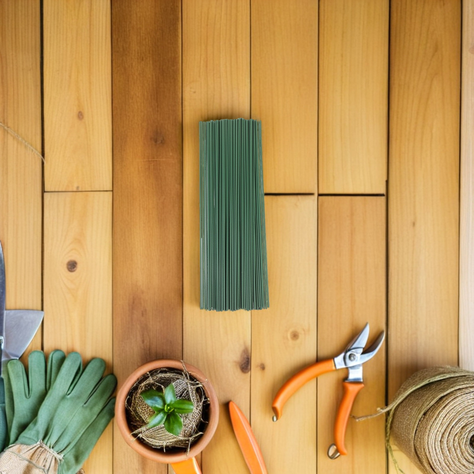 150Pcs Floral Wire Stems Green - Wire Stem Florist reseña y precio