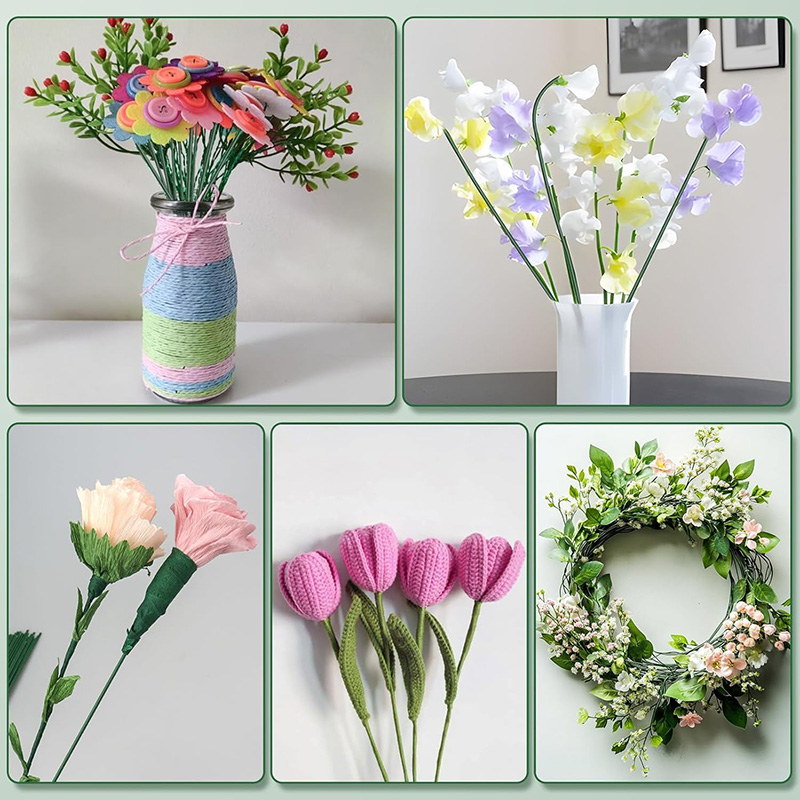 50/100Pcs Floral Wire Stems Fl - Wire Stem Florist reseña y precio