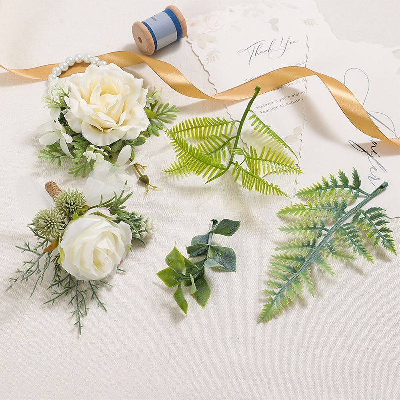 10Pcs Artificial Plants Leaf W - Palm Leaf Dried reseña y precio