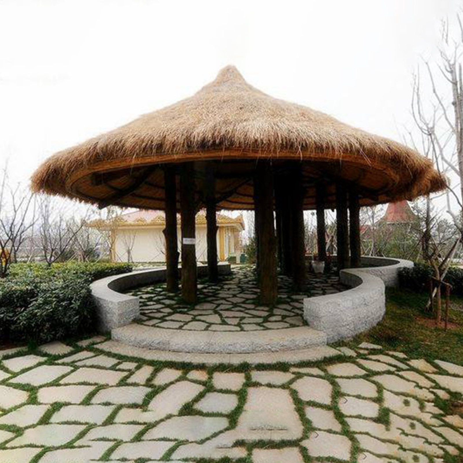 Palm Thatch Roll Artificial Pa - Palm Leaf Dried reseña y precio