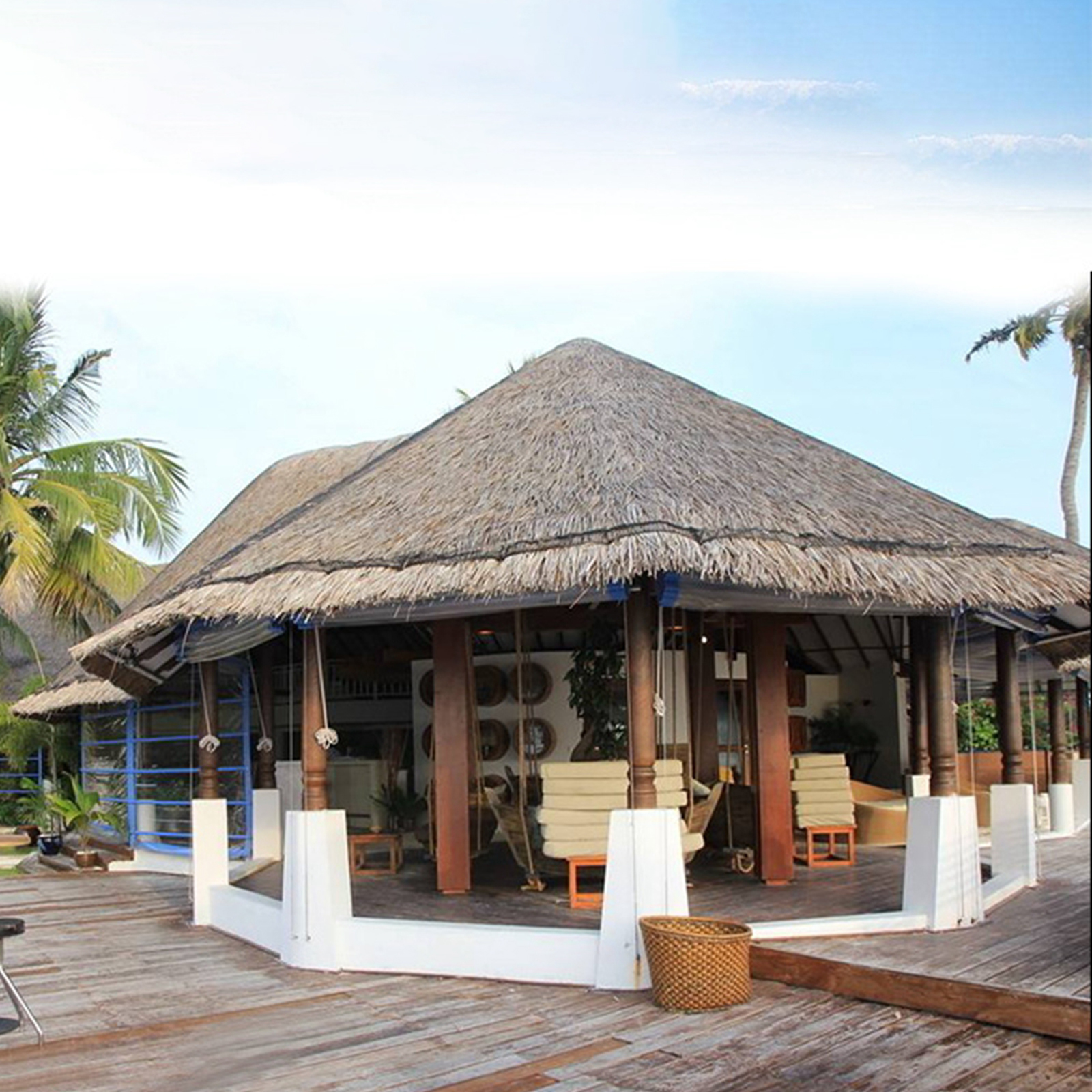 Palm Thatch Roll Artificial Pa - Palm Leaf Dried reseña y precio
