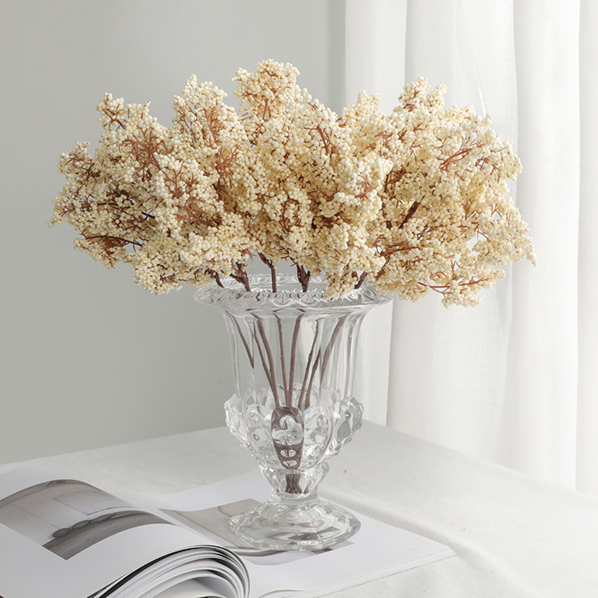 1/3pcs Artificial Flowers Plan - Palm Leaf Dried reseña y precio