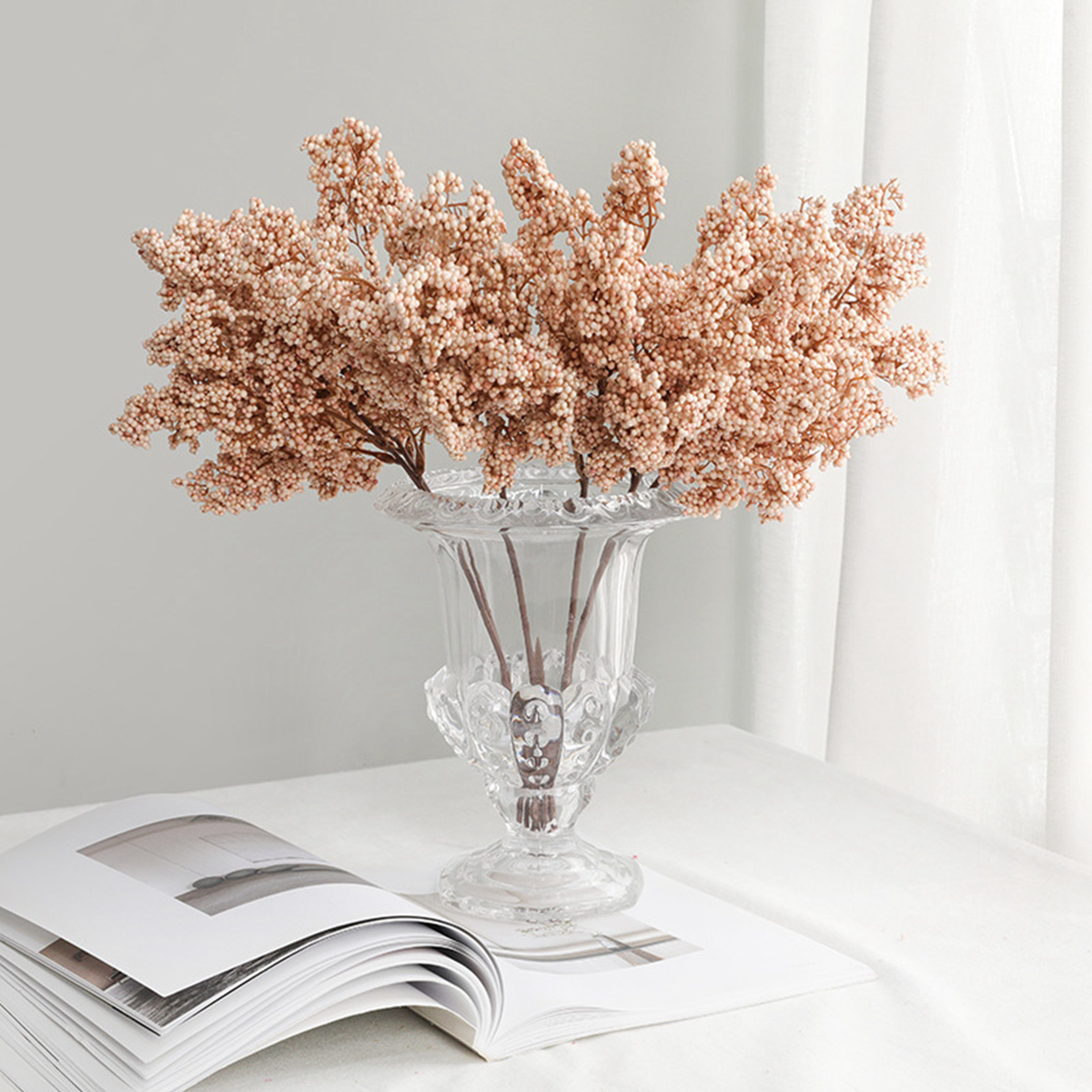 1/3pcs Artificial Flowers Plan - Palm Leaf Dried reseña y precio
