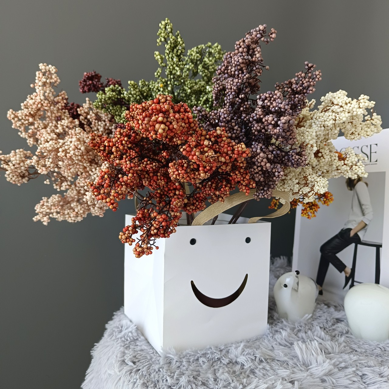 1/3pcs Artificial Flowers Plan - Palm Leaf Dried reseña y precio