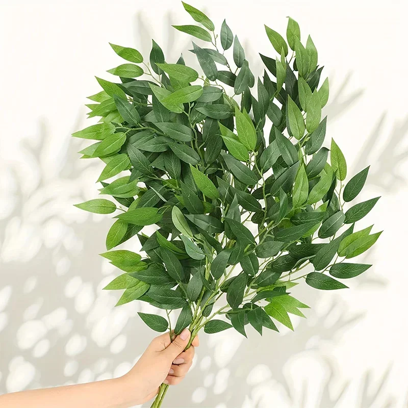 3PCS Artificial Plants Italian - Ruscus Stem Faux reseña y precio
