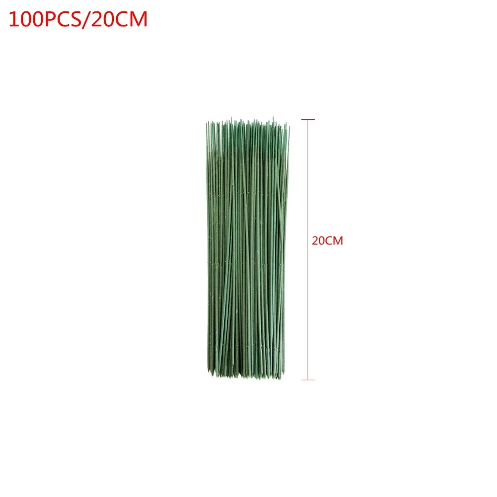 100PCS Artificial Potted Stem  - Wire Stem Florist reseña y precio