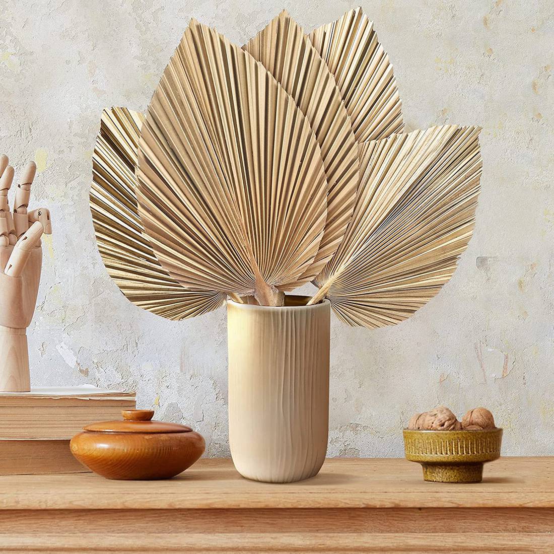 5Pcs Natural Dried Palm Leaves - Palm Leaf Dried reseña y precio