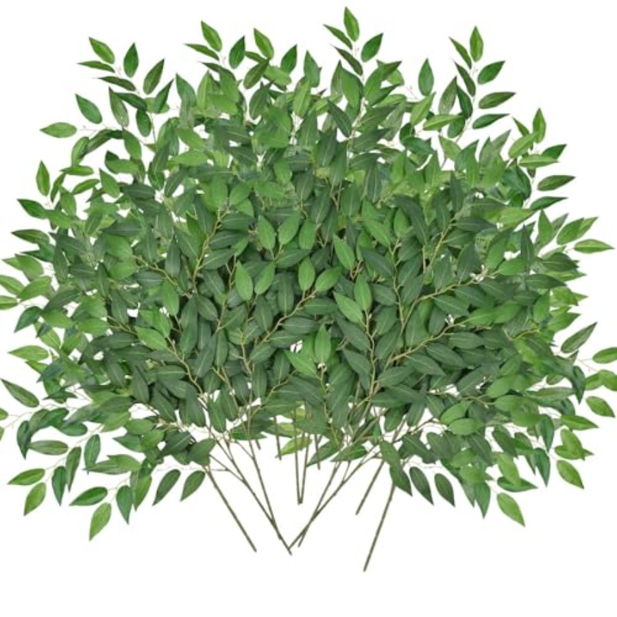 Artificial Italian Ruscus Gree - Ruscus Stem Faux reseña y precio