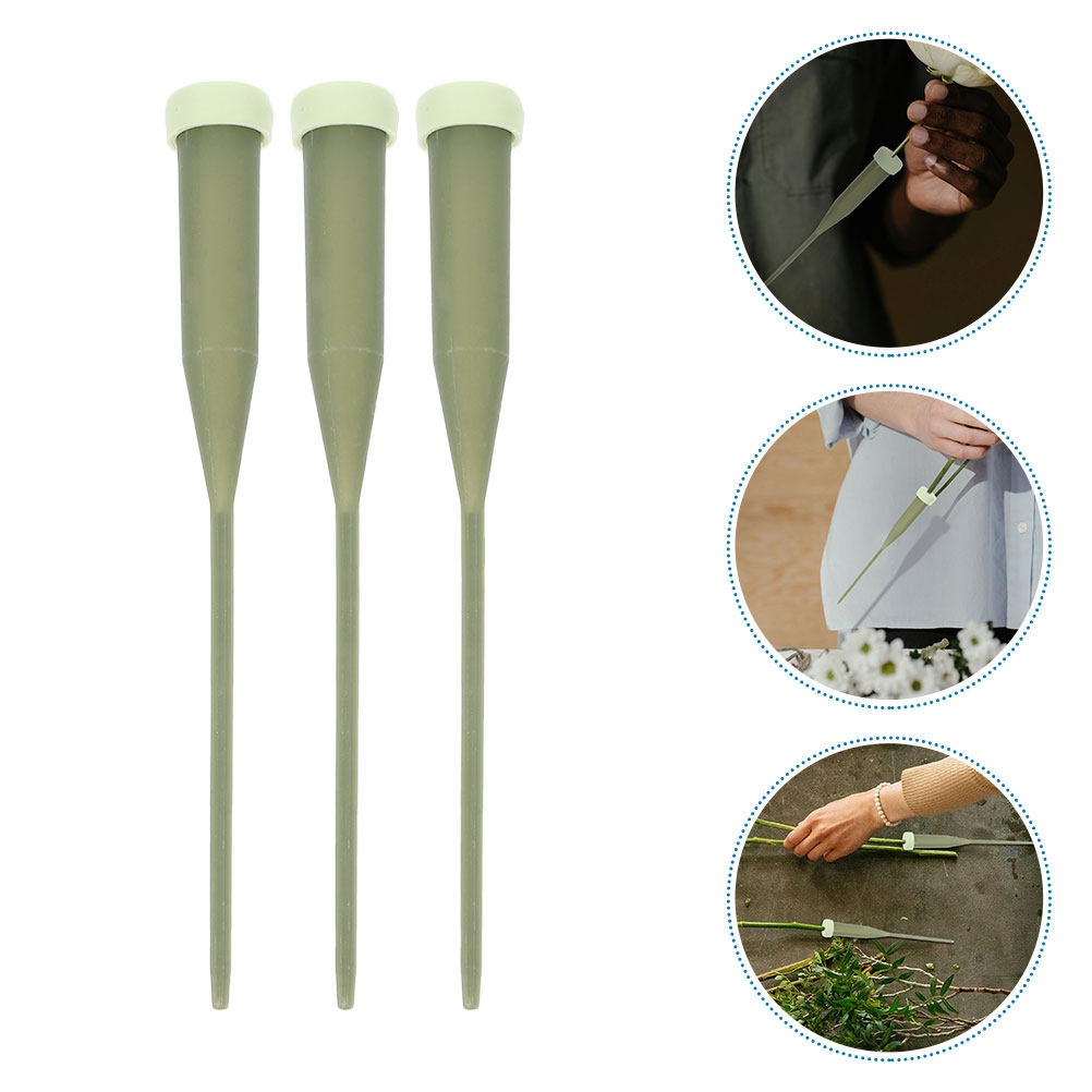 100Pcs Clear Plastic Floral Wa - Stem Extender Tube reseña y precio