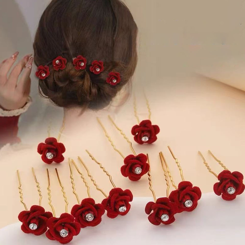 10Pcs Rose Hair Accessories We - Supply Florist reseña y precio