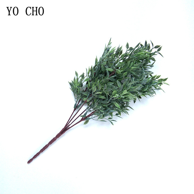 YO CHO Artificial Flowers 5for - Palm Leaf Dried reseña y precio