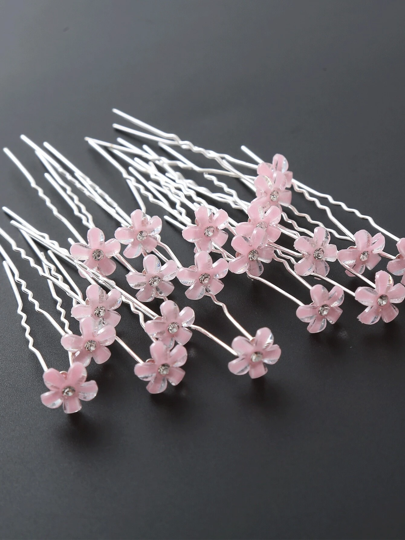 20pcs Women Pink Flower Hairpi - Supply Florist reseña y precio