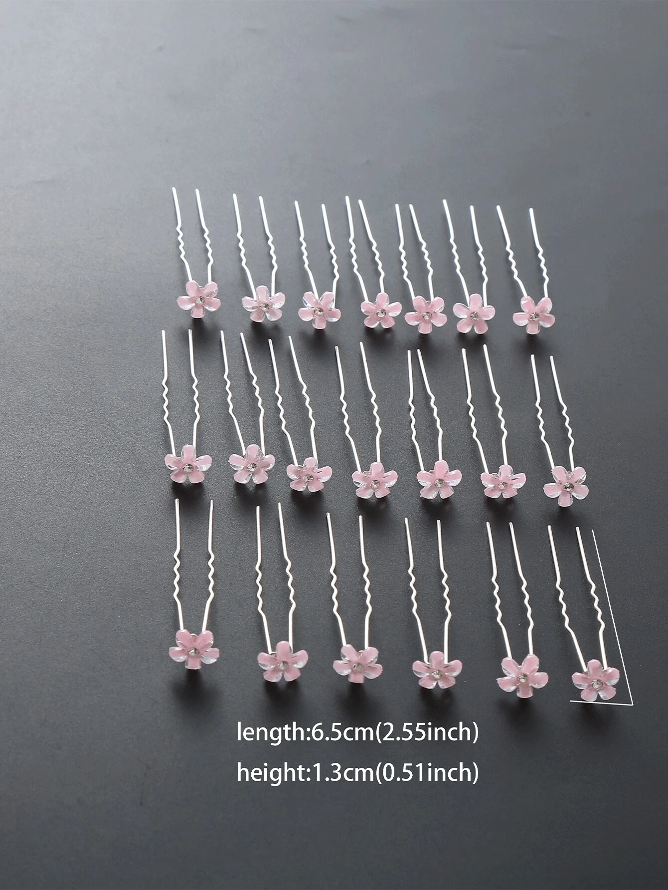 20pcs Women Pink Flower Hairpi - Supply Florist reseña y precio