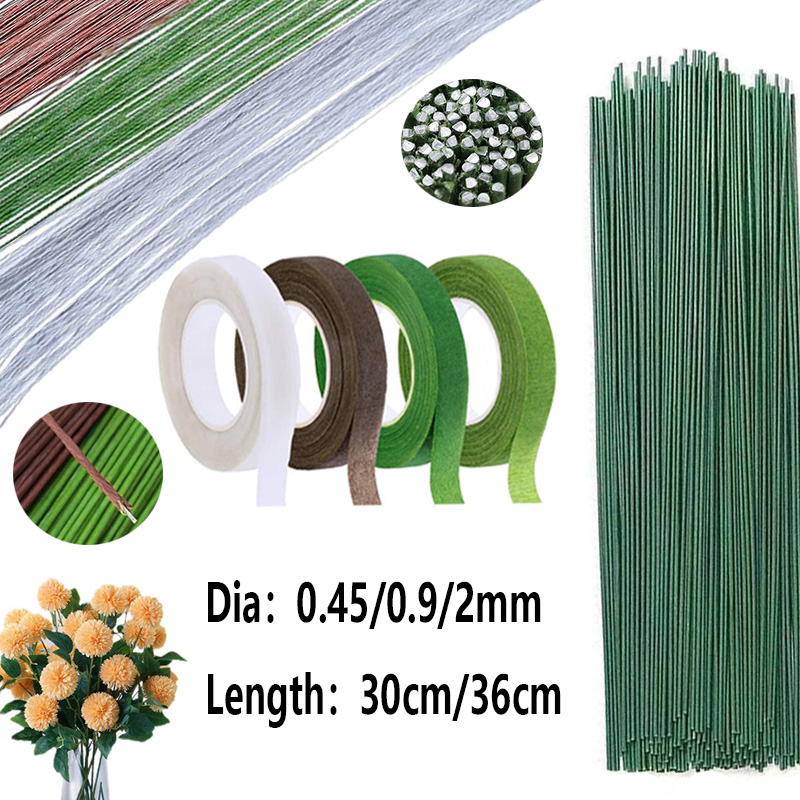22/20 Gauge LightGreen Floral  - Wire Stem Florist reseña y precio