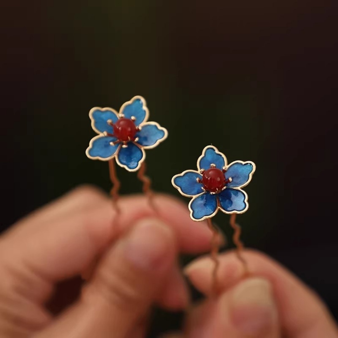 Blue Flower Ancient-Style Hanf - Supply Florist reseña y precio