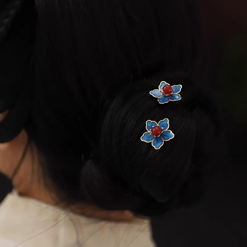 Blue Flower Ancient-Style Hanf - Supply Florist reseña y precio