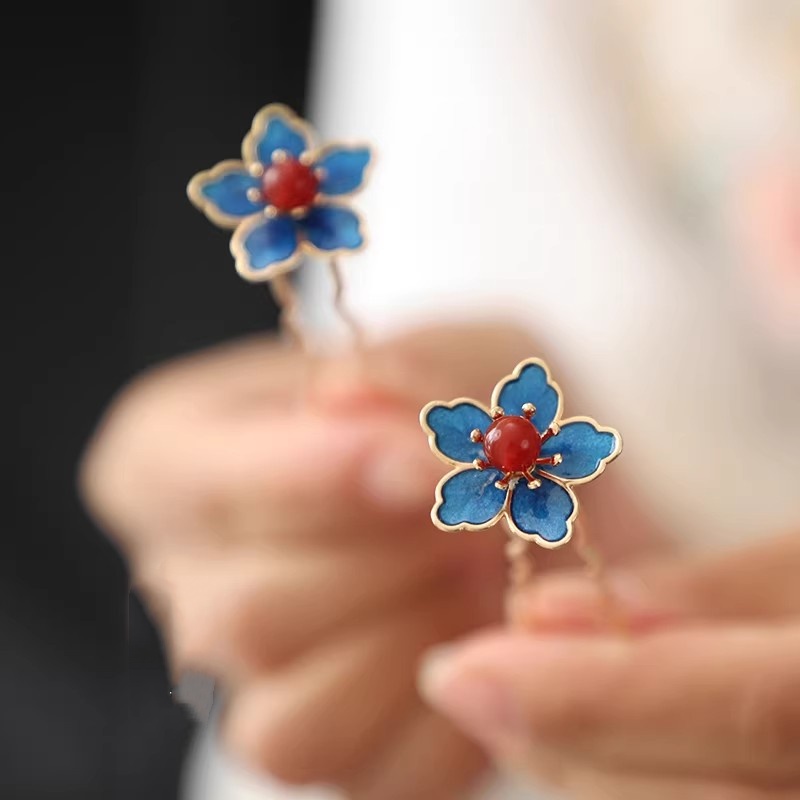 Blue Flower Ancient-Style Hanf - Supply Florist reseña y precio