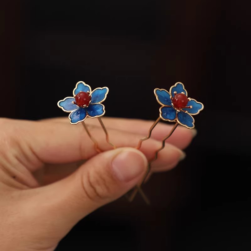 Blue Flower Ancient-Style Hanf - Supply Florist reseña y precio