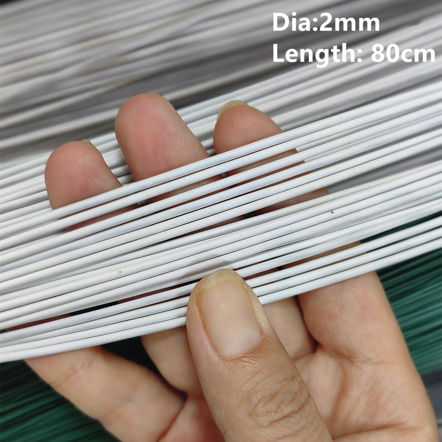 2# 2mm/1.2mm 30pcs 80cm Length - Wire Stem Florist reseña y precio