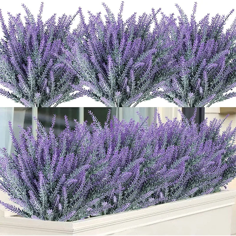 1 Bundle Purple Artificial Lav - Palm Leaf Dried reseña y precio