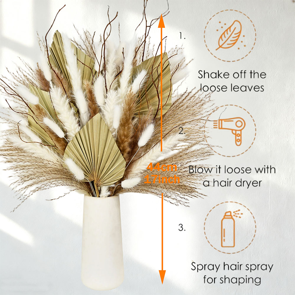 Natural Dried Palm Leaves Bouq - Palm Leaf Dried reseña y precio