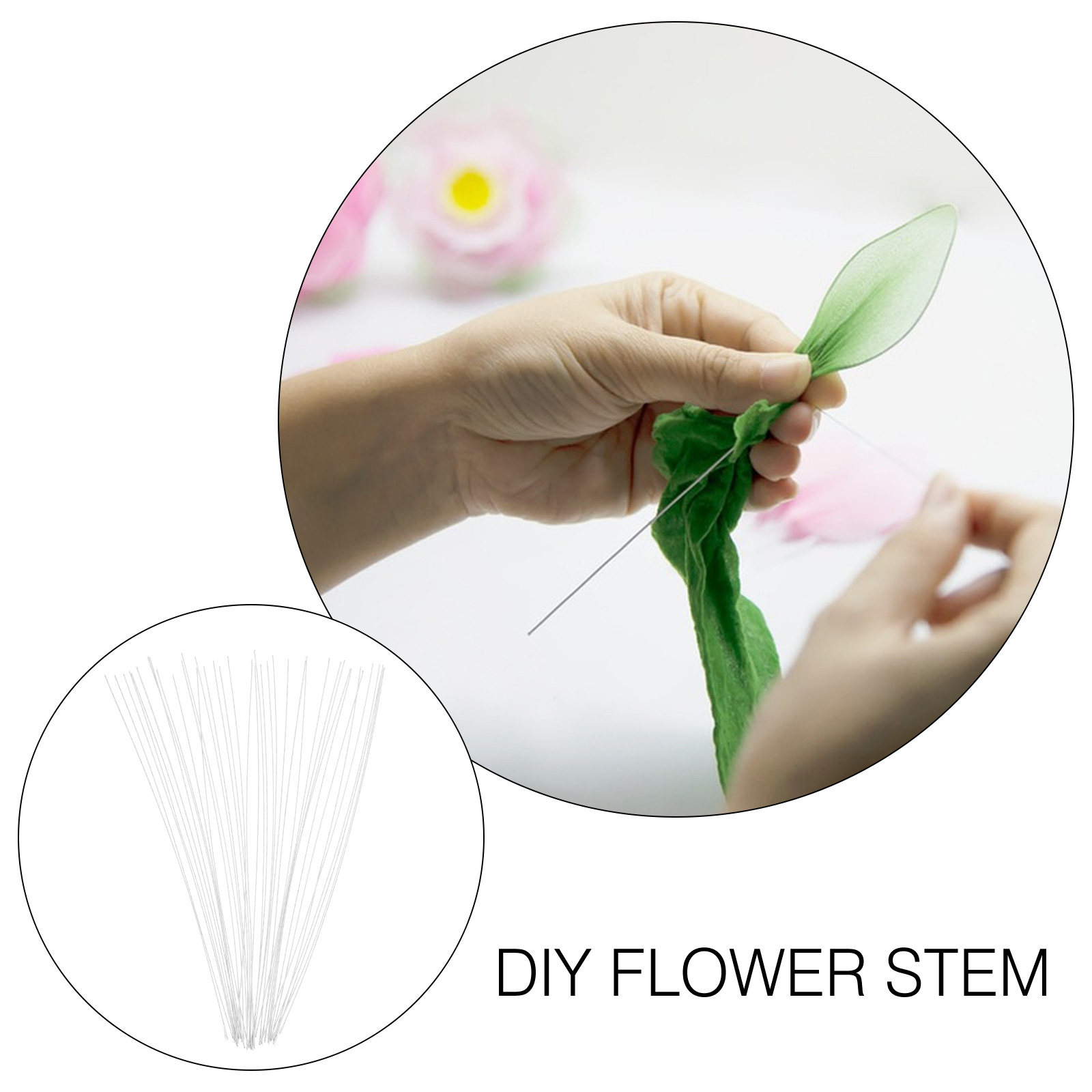 40Pcs Iron Wire Floral Stems S - Wire Stem Florist reseña y precio