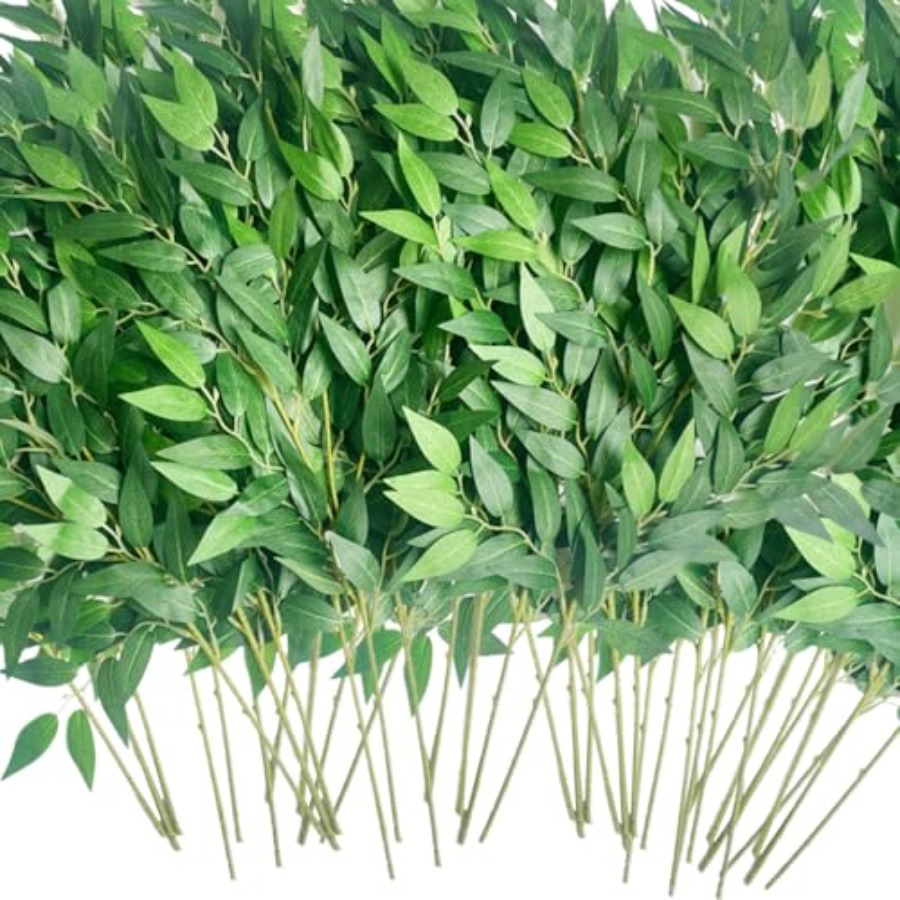 40 Artificial Italian Ruscus G - Ruscus Stem Faux reseña y precio